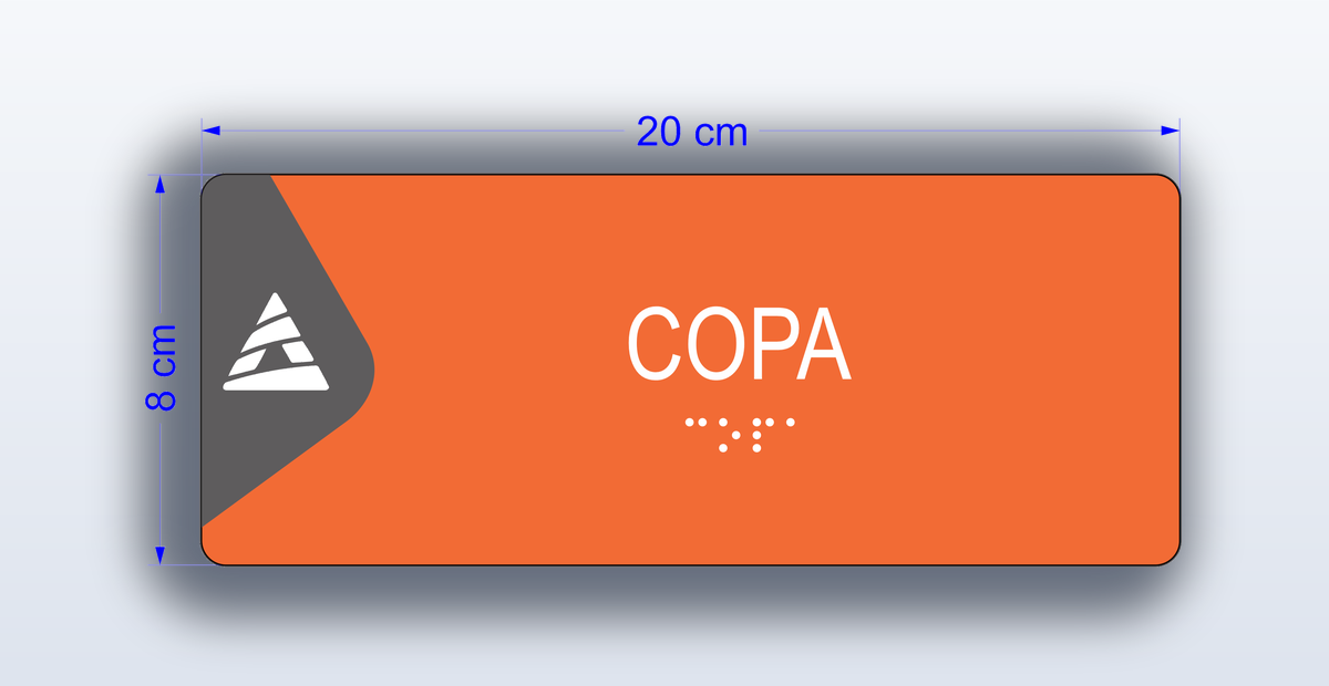 Placa Copa - padrão Anhanguera