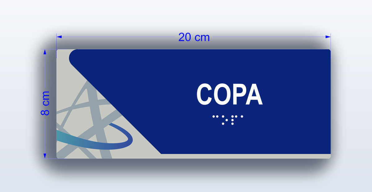 Placa Copa - padrão Cruzeiro do Sul
