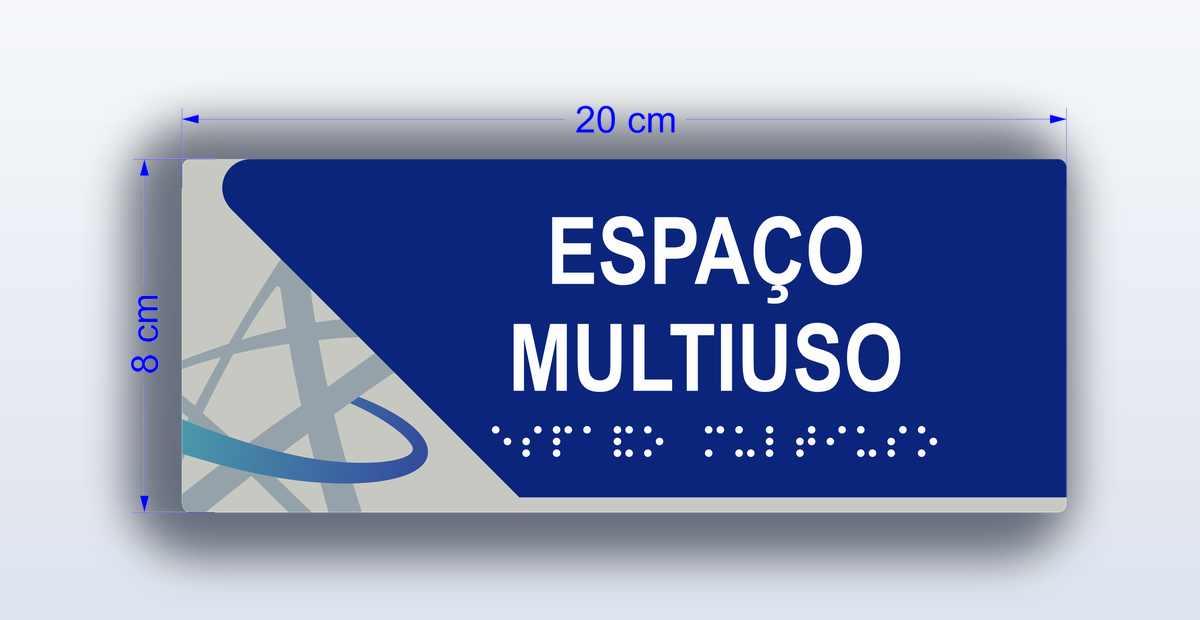 Placa Espaço Multiuso - padrão Cruzeiro do Sul