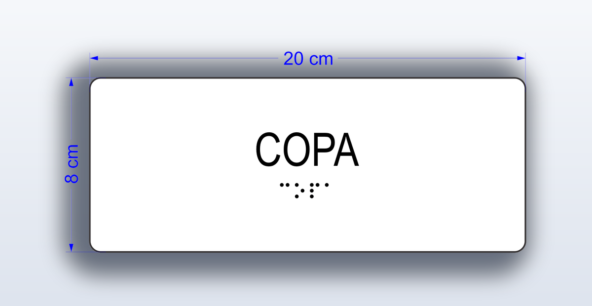 Placa Copa - padrão Estácio