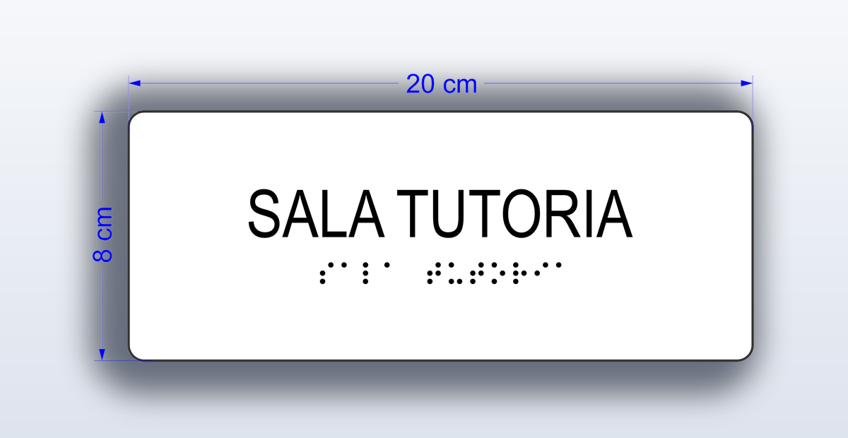 Placa Tutoria - padrão Estácio