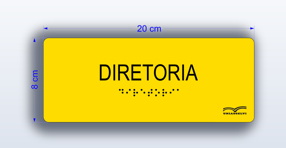 Placa Diretoria - padrão Uniasselvi