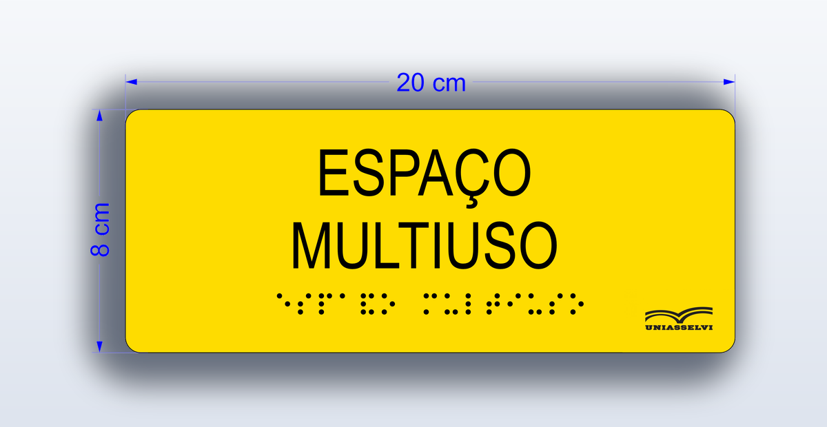 Placa Espaço Multiuso - padrão Uniasselvi
