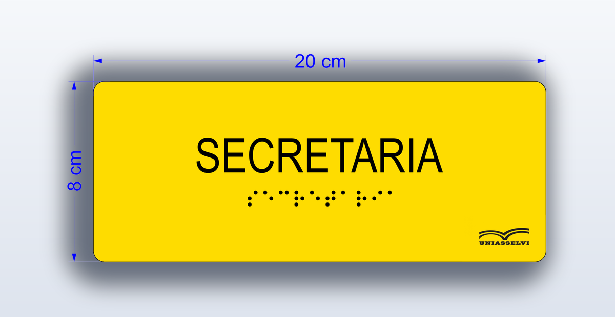 Placa Secretaria - padrão Uniasselvi