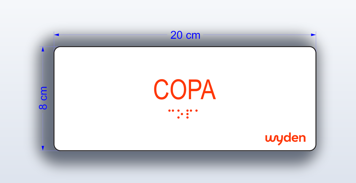 Placa Copa - padrão Wyden
